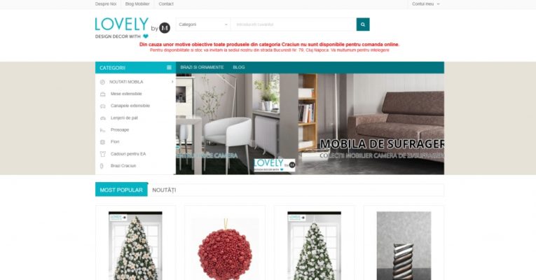 Optimisation for online decoration shop website.