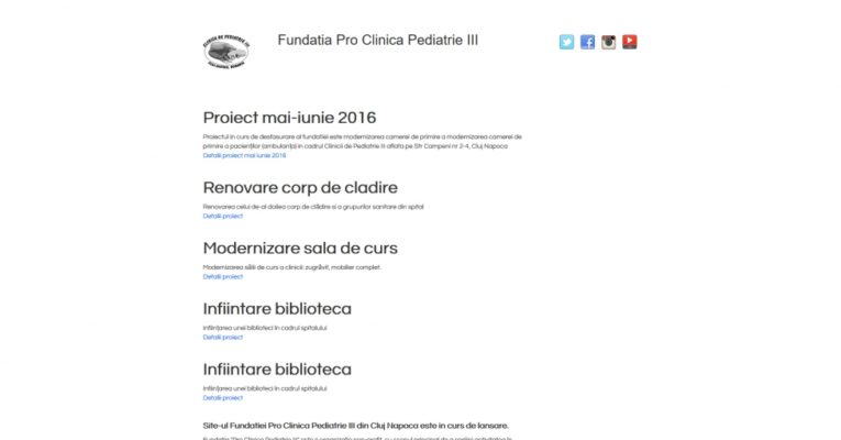Optimisation for pediatric clinic website.