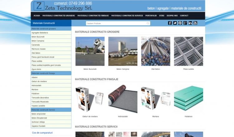 Optimizare site magazin online materiale de constructii